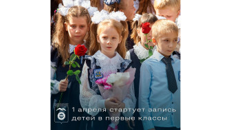 Стартует запись детей в первые классы.