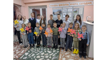 На экскурсии в школе.